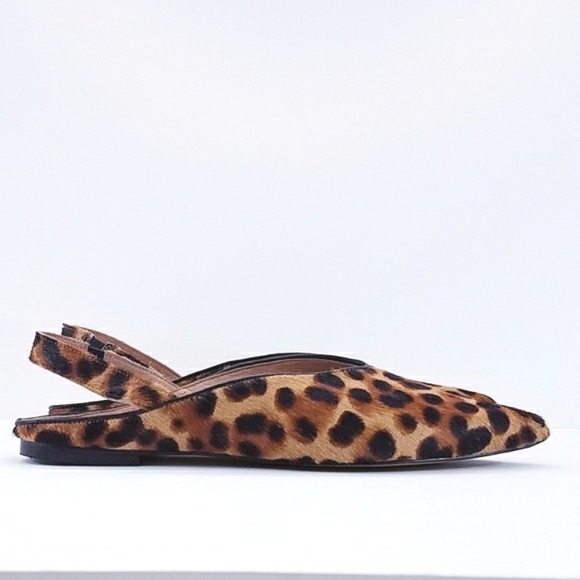 Nordstroms - halogen faux fur leopard slingbacks - Picture 2 of 9
